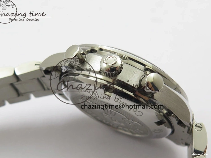 0507 Elegant Speedmaster Racing Master SS HRF 1:1 Best Edition White Dial on SS Bracelet A 7864